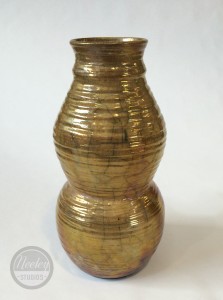 Gold Raku Vessel